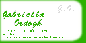 gabriella ordogh business card